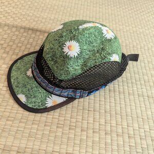 Kavu Mesh Running Hat Strapback Cap Daisy Print Adult Large Made in USA
